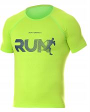Koszulka męska Brubeck Running Air Pro  Neonowy