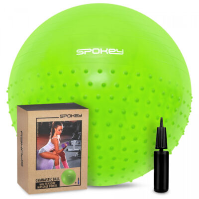 Piłka gimnastyczna masaż Spokey zielona  Half Fit 65 cm