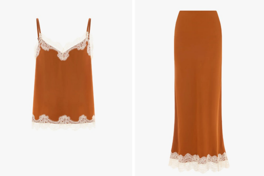 Katie Holmes stawia na satynę i trend lat 90. Oto świąteczny look na sezon jesień–zima 2025/2026