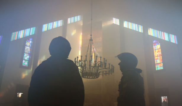 Pożar dachu kościoła w Lublinie w Boże Narodzenie – kiedy wybuchł, ile trwa akcja i co dalej