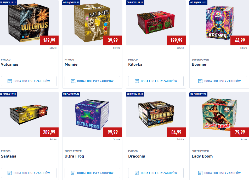 Fajerwerki ALDI na Sylwestra 2025/2026: ceny, oferta i terminy sprzedaży