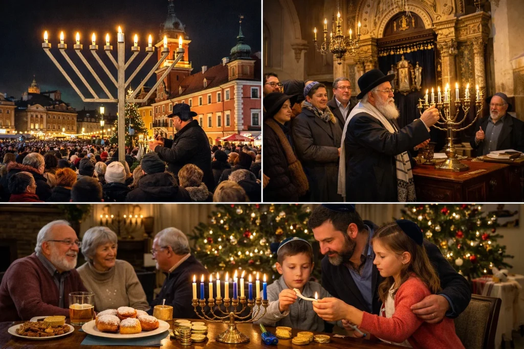 Chanuka kończy się 22 grudnia 2025: gdzie i jak obchodzona jest w Warszawie, Krakowie i Łodzi