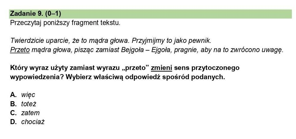 Egzamin ósmoklasisty próbny 2026: język polski – arkusz CKE, rodzaje zadań i jak zdobyć punkty