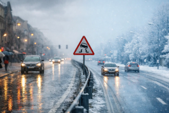 Polskę „rozerwie” pogoda: na zachodzie deszcz i +2°C, na wschodzie -16°C — gdzie będzie najślizżej
