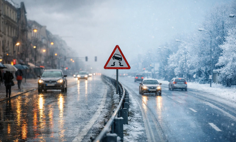 Polskę „rozerwie” pogoda: na zachodzie deszcz i +2°C, na wschodzie -16°C — gdzie będzie najślizżej
