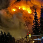 Wesele w Targanicach przerwał pożar: w kompleksie Kocierz spłonęła restauracja, są poszkodowani