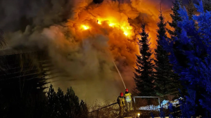 Wesele w Targanicach przerwał pożar: w kompleksie Kocierz spłonęła restauracja, są poszkodowani