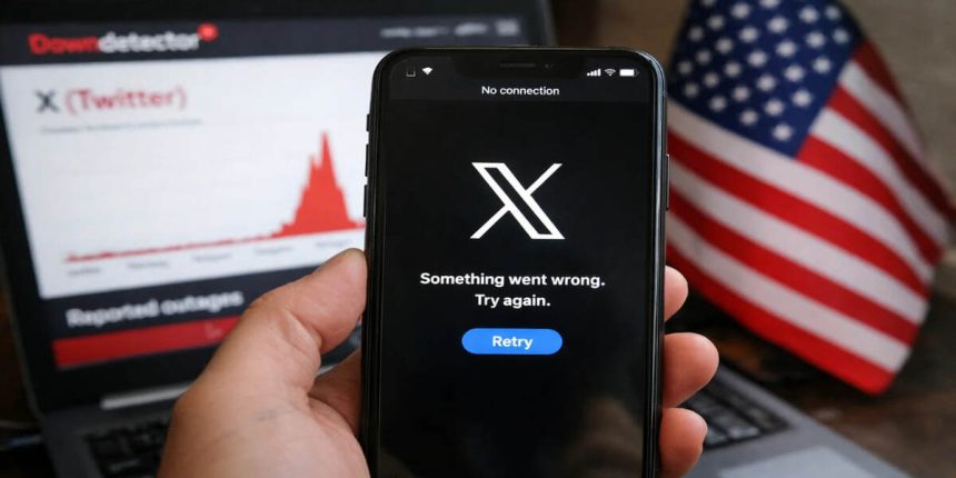 X (Twitter) nie działa dziś w USA: masowa awaria, ponad 70 tys. zgłoszeń i problemy z aplikacją mobilną