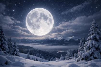 Pełnia Śnieżnego Księżyca w lutym 2026. Kiedy wypada i o której godzinie będzie najlepiej ją zobaczyć?