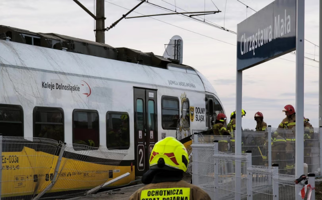 Wypadek na przejeździe kolejowym w Chrząstawie Małej: co wydarzyło się na ul. Pięknej?