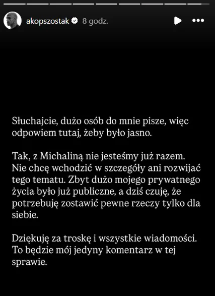Akop Szostak: rozstanie tuż przed ślubem? Kiedy to się stało i co mówią o tym w sieci