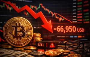 Bitcoin poniżej 67 tys. USD: co uruchomiło wyprzedaż i czy to dopiero początek spadków?