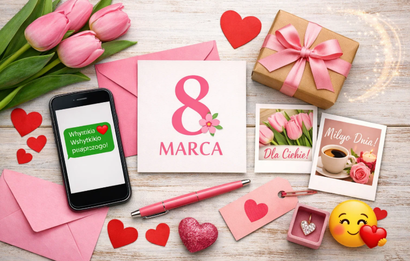 Życzenia na Dzień Kobiet 2026: SMS-y, krótkie życzenia, kartki, obrazki i GIF-y