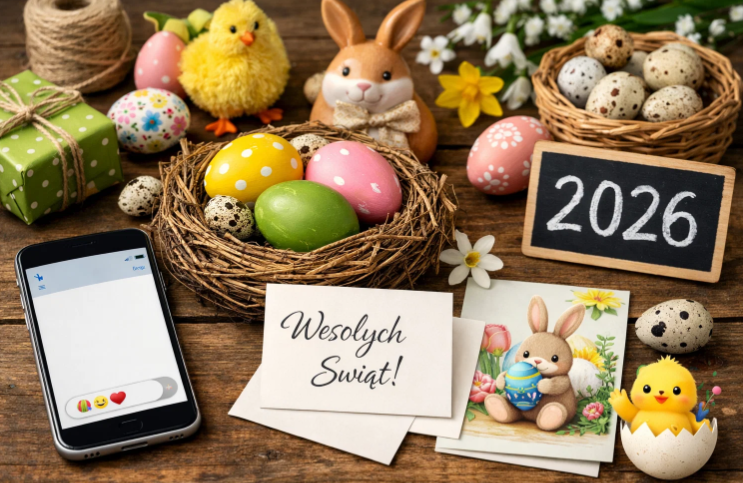 Życzenia wielkanocne 2026: SMS-y, krótkie życzenia, kartki, obrazki i GIF-y