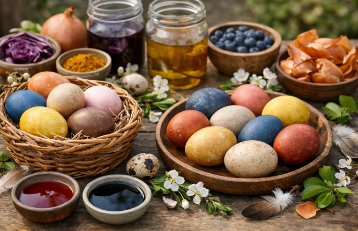 Jak farbować jajka na Wielkanoc naturalnie? Najlepsze barwniki bez chemii i sprawdzone sposoby na piękne pisanki