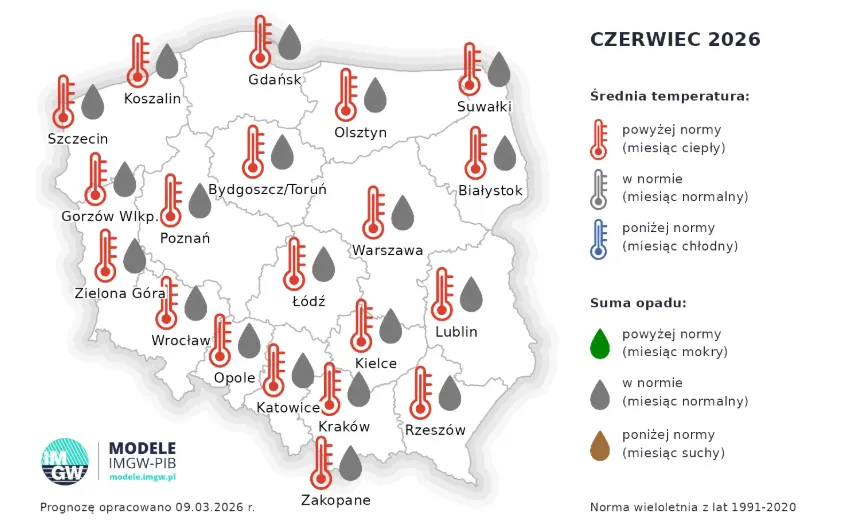Prognoza pogody na lato 2026. Czy Polskę czekają rekordowe temperatury i gdzie będzie najgoręcej?