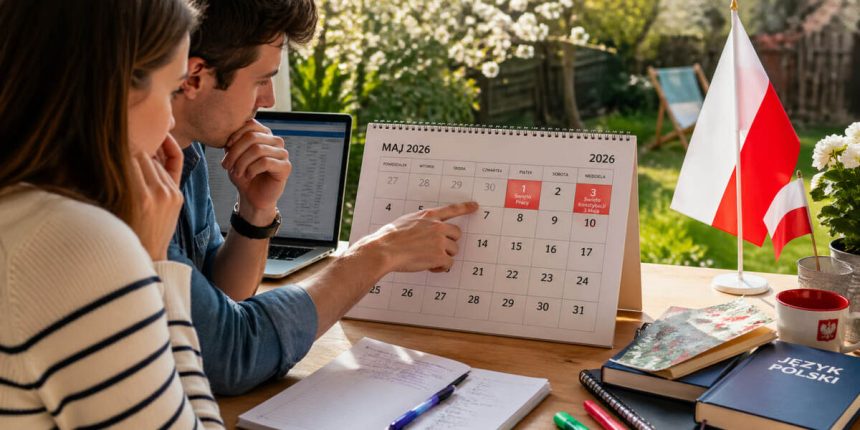 Majówka 2026 i dni wolne od pracy. Kiedy wypada długi weekend majowy i jak zaplanować urlop?