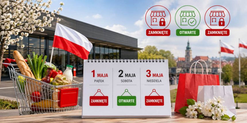 Majówka 2026: czy sklepy będą otwarte 1, 2 i 3 maja? Sprawdź, kiedy zrobić zakupy