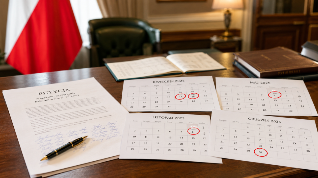 Czy 5 czerwca 2026 będzie wolny od pracy? Petycja dotyczy piątku po Bożym Ciele