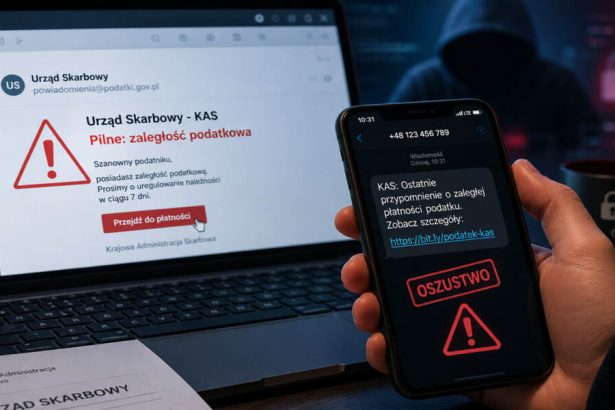 KAS ostrzega przed fałszywymi e-mailami o zwrocie podatku. Co zrobić, gdy dostaniesz taki link?