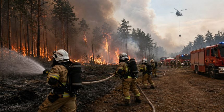 Pożar na Lubelszczyźnie wymyka się strażakom? Co dzieje się w powiecie biłgorajskim
