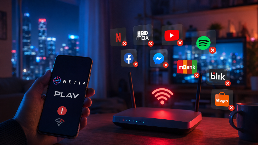 Awaria internetu dzisiaj w Polsce: Netia, Play, Netflix i Instagram nie działają? Sprawdź, co się dzieje