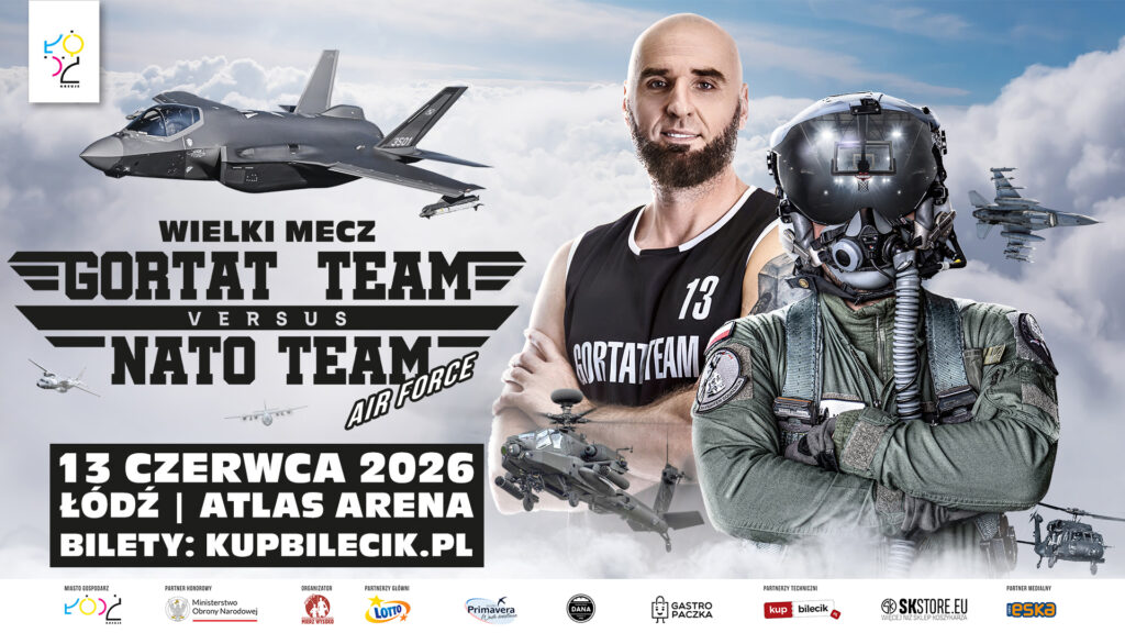 Gortat Team vs NATO Team Air Force dziś w Łodzi. Godzina meczu, skład gwiazd, bilety, transmisja i dojazd do Atlas Areny