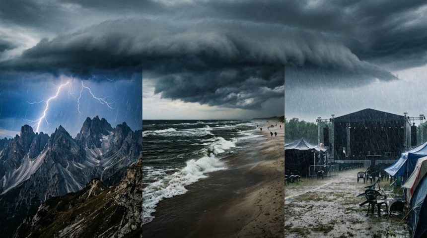 Burze IMGW 13.06: Tatry, morze, Mazury i eventy outdoor — gdzie uważać?