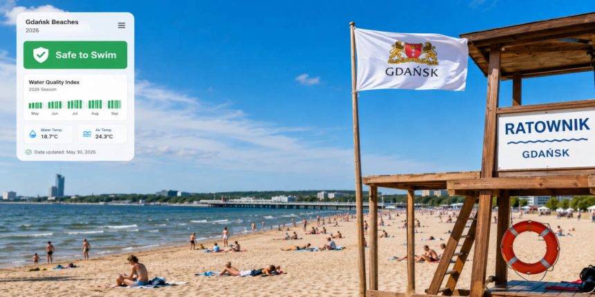Plaże w Gdańsku 2026: gdzie dziś można się kąpać? Otwarte kąpieliska, flagi i aktualne warunki