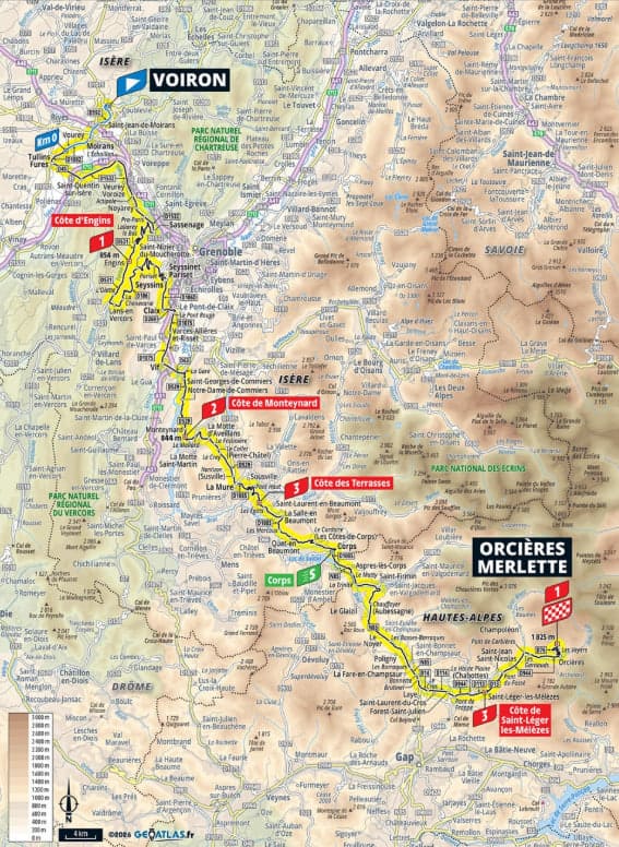 Tour de France 2026, etap 18. Trasa, podjazdy, godzina startu i transmisja