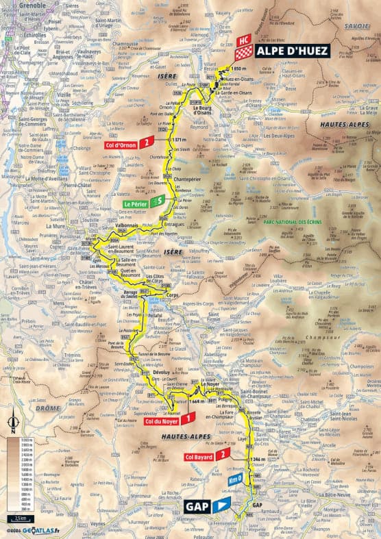 Tour de France 2026, etap 19 na Alpe d’Huez. O której start, trasa i transmisja 24 lipca?