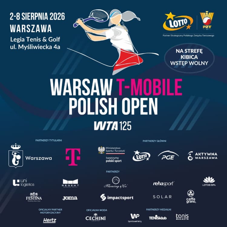Finał Polish Open Warszawa 2026. O której 8 sierpnia i czy są jeszcze bilety?