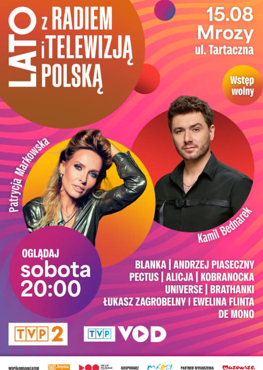 Lato z Radiem i TVP w Mrozach 2026: kto wystąpi i gdzie oglądać koncert?