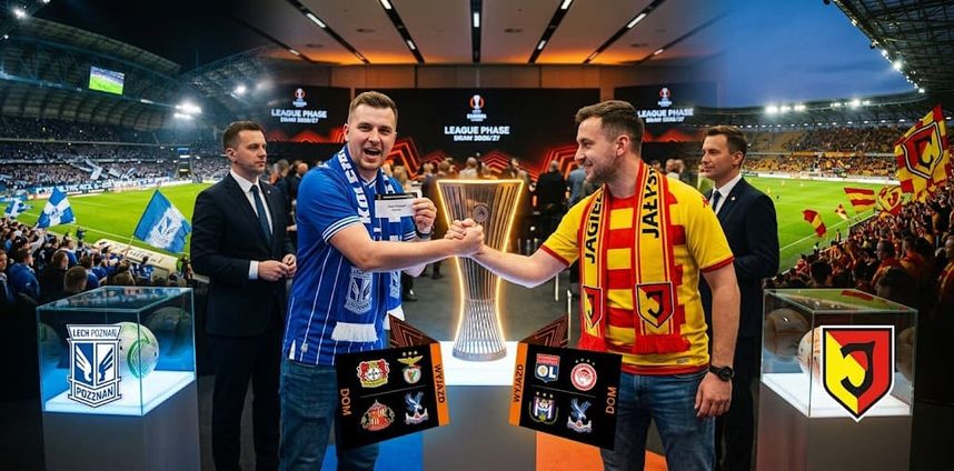 Lech i Jagiellonia – rywale w Lidze Europy po losowaniu. Z kim zagrają?