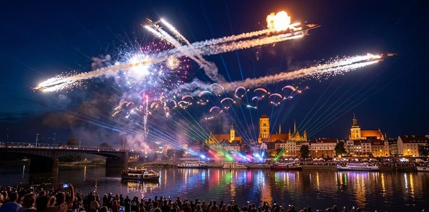 Copernicus Airshow Toruń: jak dojechać i gdzie zaparkować? Wieczorem centrum działa inaczej